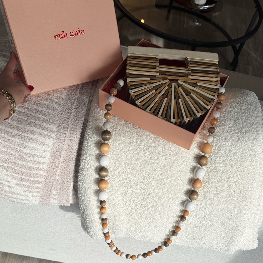 BRAND NEW Cult Gaia Gaias Ark Micro Crossbody in Ash Multi with removable straps